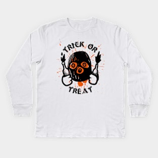 Halloween Trick Or Treat Horror Molotov Kids Long Sleeve T-Shirt